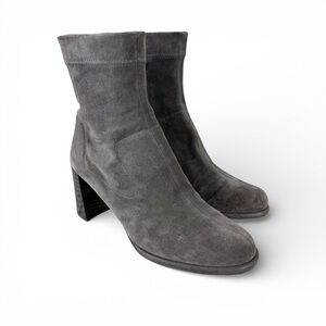 Pedro Garcia Suede Stretch Boots Grey Sz 39.5 EU